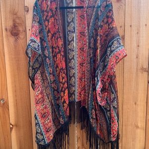 Fringe Kimono- fits up to a size 2x